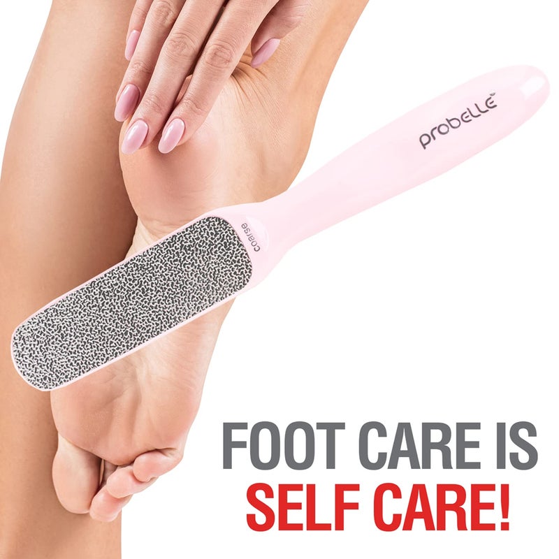 Probelle Double Sided Multidirectional Nickel Foot File Callus Remover - Immediately reduces calluses and corns to powder for instant results  safe tool (Pink) - Image 5